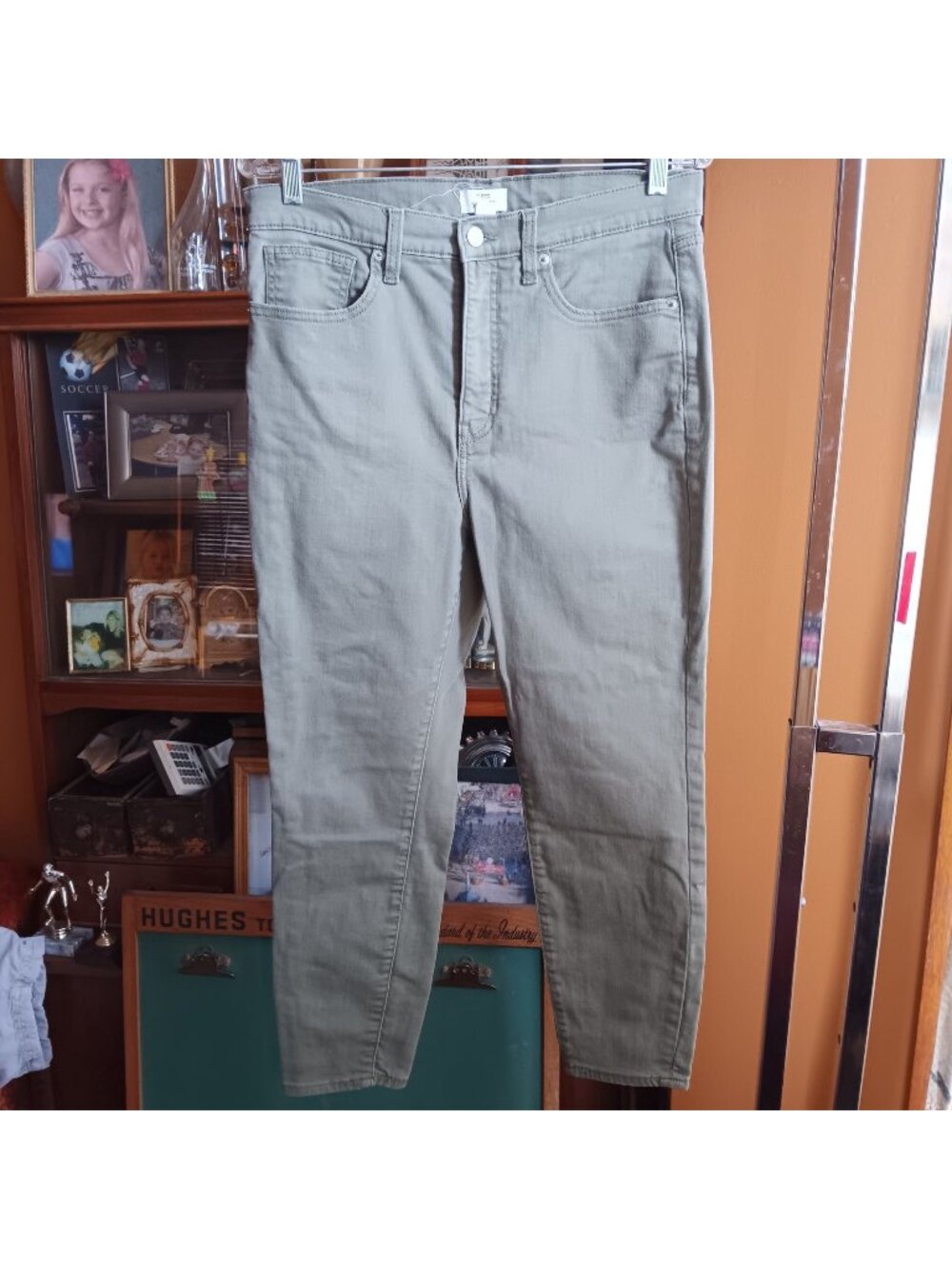 M Jeans Sculpt High Rise Skinny Pants Womens Size 12 Short Olive